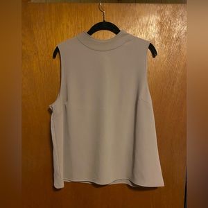 Mock neck top (beige/ tan)